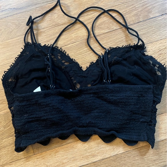 Free People Intimately FP llektra Black Lace Bralette Size Small EUC - Picture 4 of 6